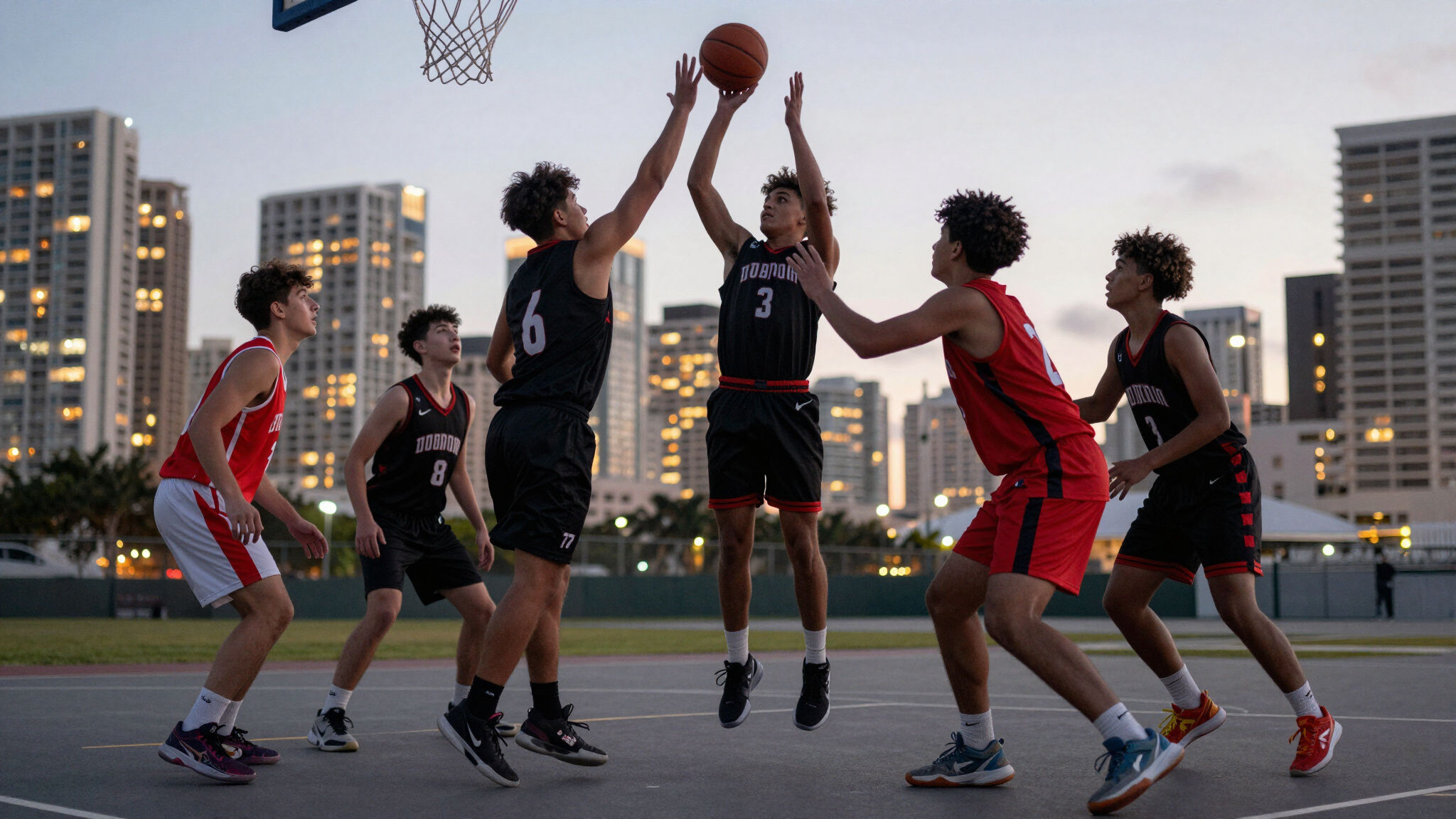 EHB HOOPS players during a game