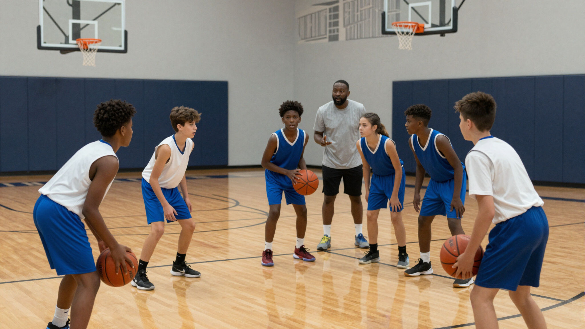 EHB HOOPS players during a game
